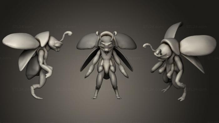 Figurines simple (Ladybug, STKPR_0789) 3D models for cnc